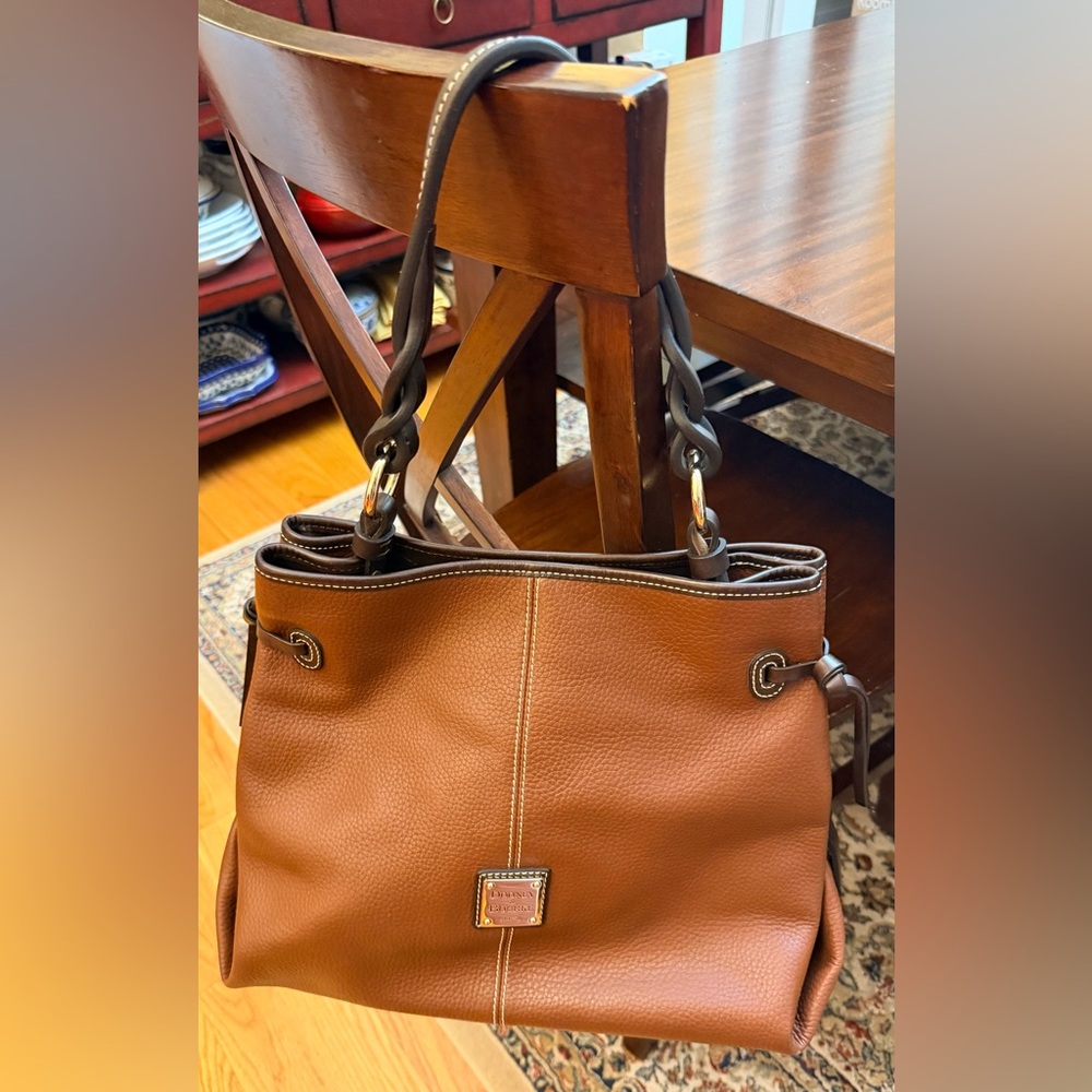 Dooney & Bourke Brown Leather Shoulder Bag